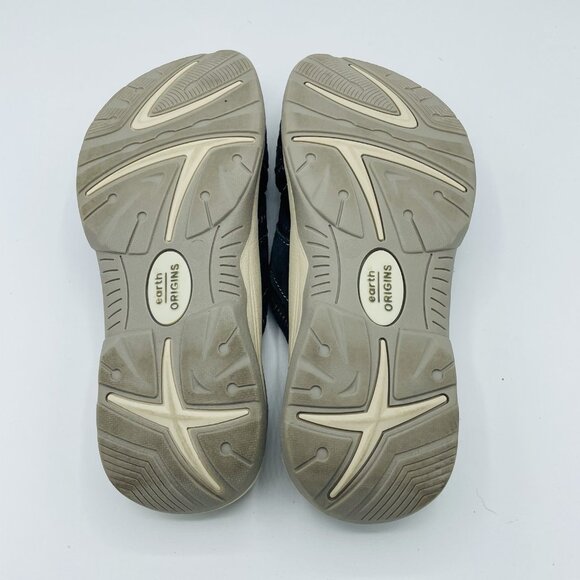 Earth Origins Sandals Womens Size 8M Blue Gray Comfort Open Toe Adjustable Slide - Picture 9 of 11